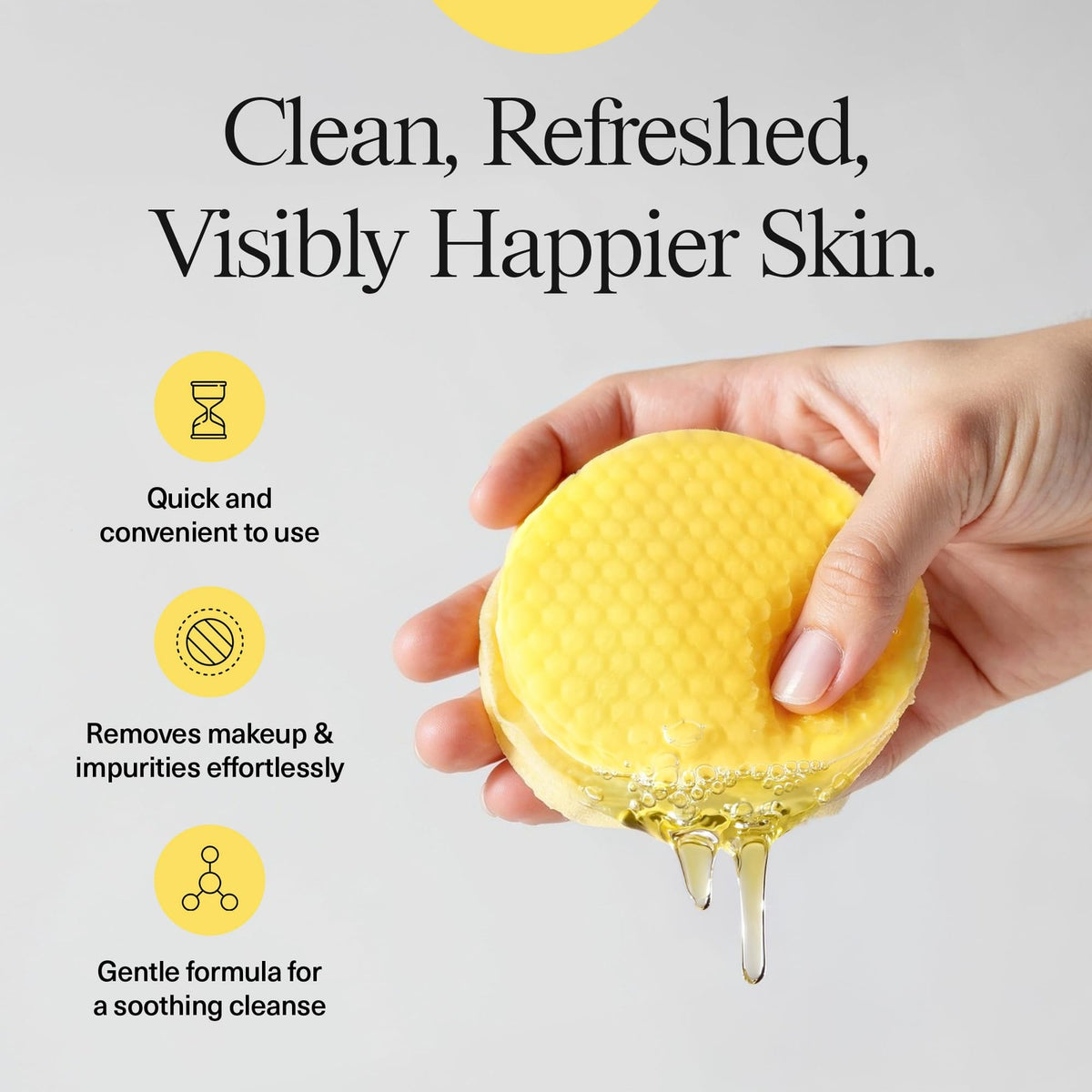 Turmeric Kojic Acid Face Cleansing Pads for All Skin Types - 30 Pack
