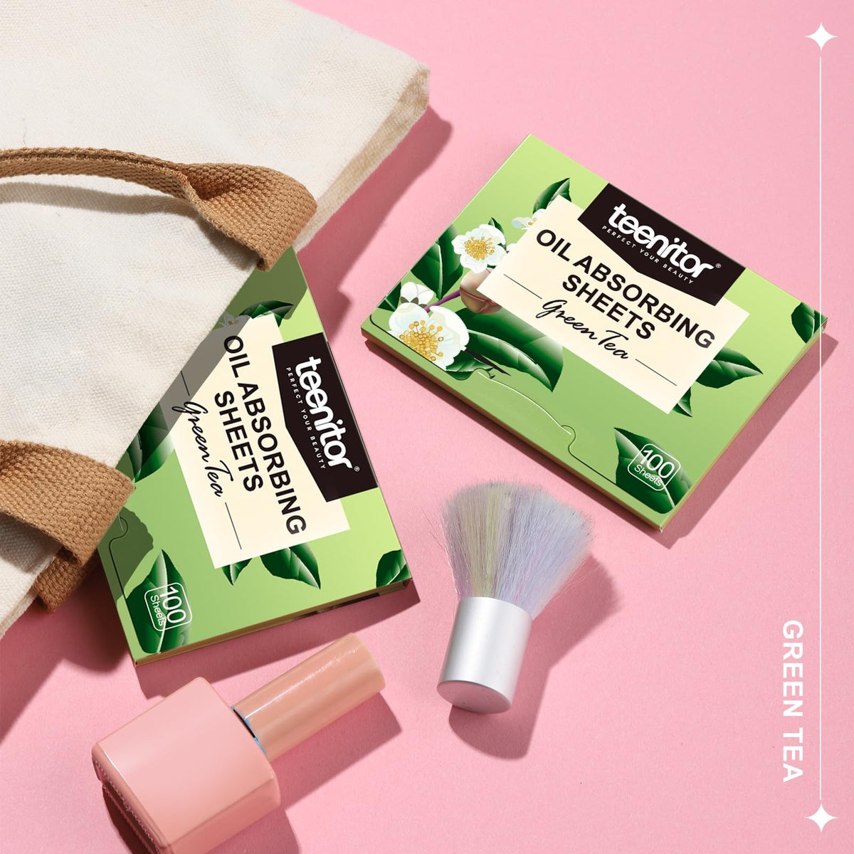 Green Tea Oil Blotting Papers for Oily Skin - 800 Sheets, Natural Face Sheets