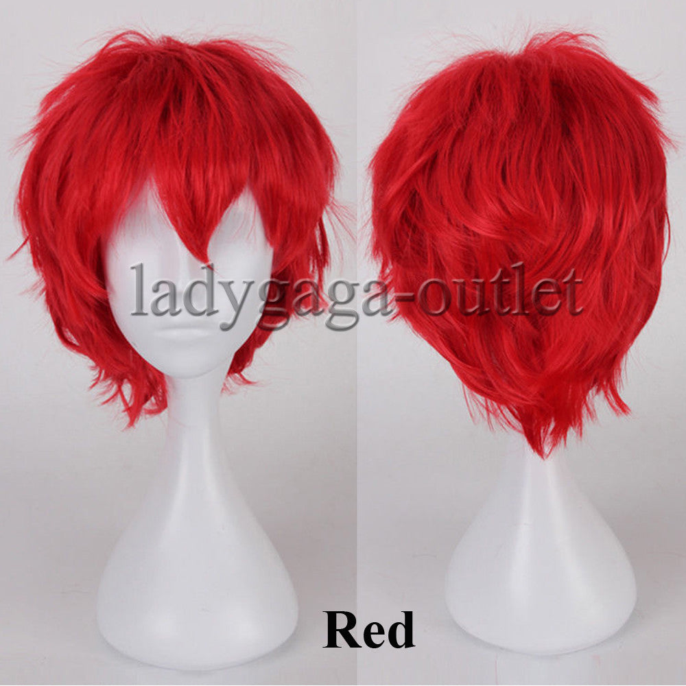 Unisex Short Pixie Wig for Cosplay and Costume Parties - Synthetic Hair