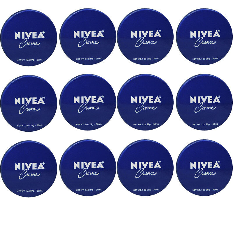 12 Pcs Nivea Moisturizing Creme Skin Cream 1 oz/30ml Travel Size for