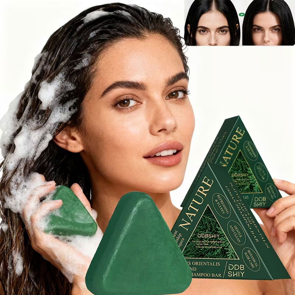 Hair Growth Shampoo Bar with Usman Grass for Thinning Hair & Oily Scalp - Natural & Eco-Friendly