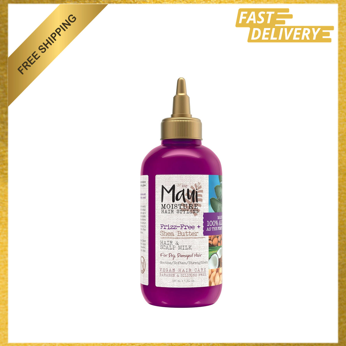 Shea Butter Hair and Scalp Milk Treatment, Hydrating, Soothing, 5 fl