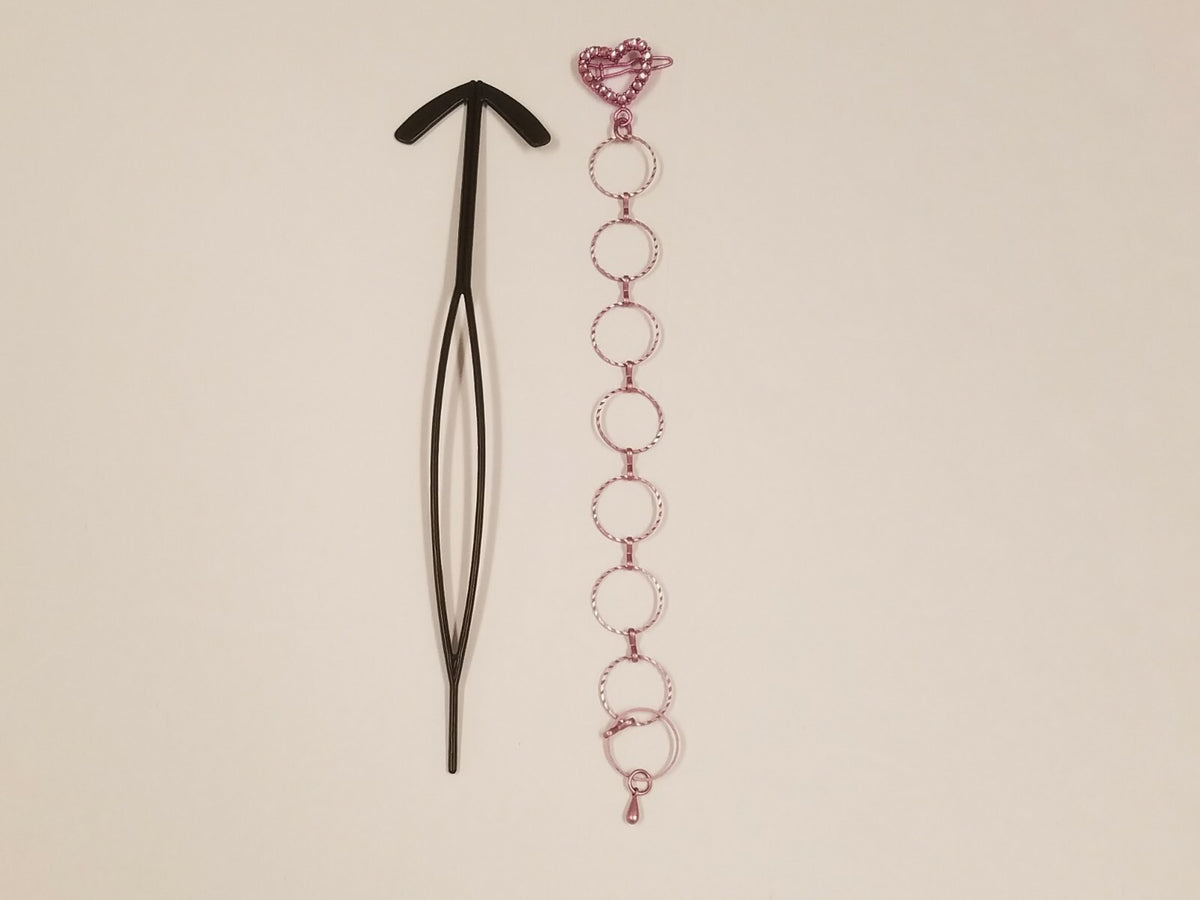 Zhoe 5-Piece Hair Jewelry Accessory Bundle; Hearts & Flower