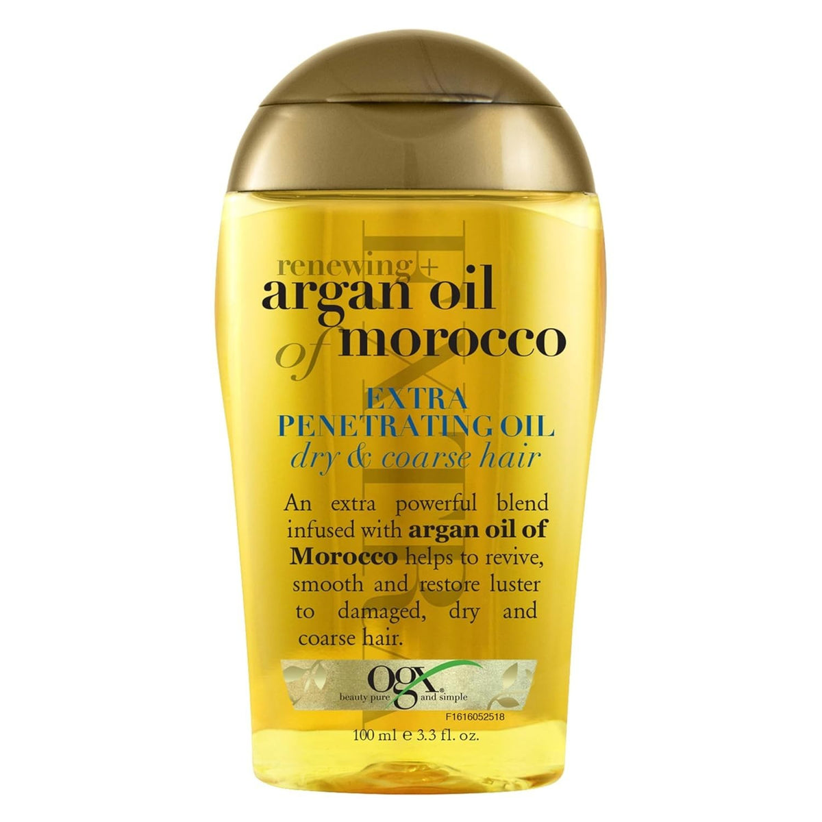 Hair Oil with Argan Oil for Frizz Control - 3.3 Fl Oz, Deep Repair & Shine