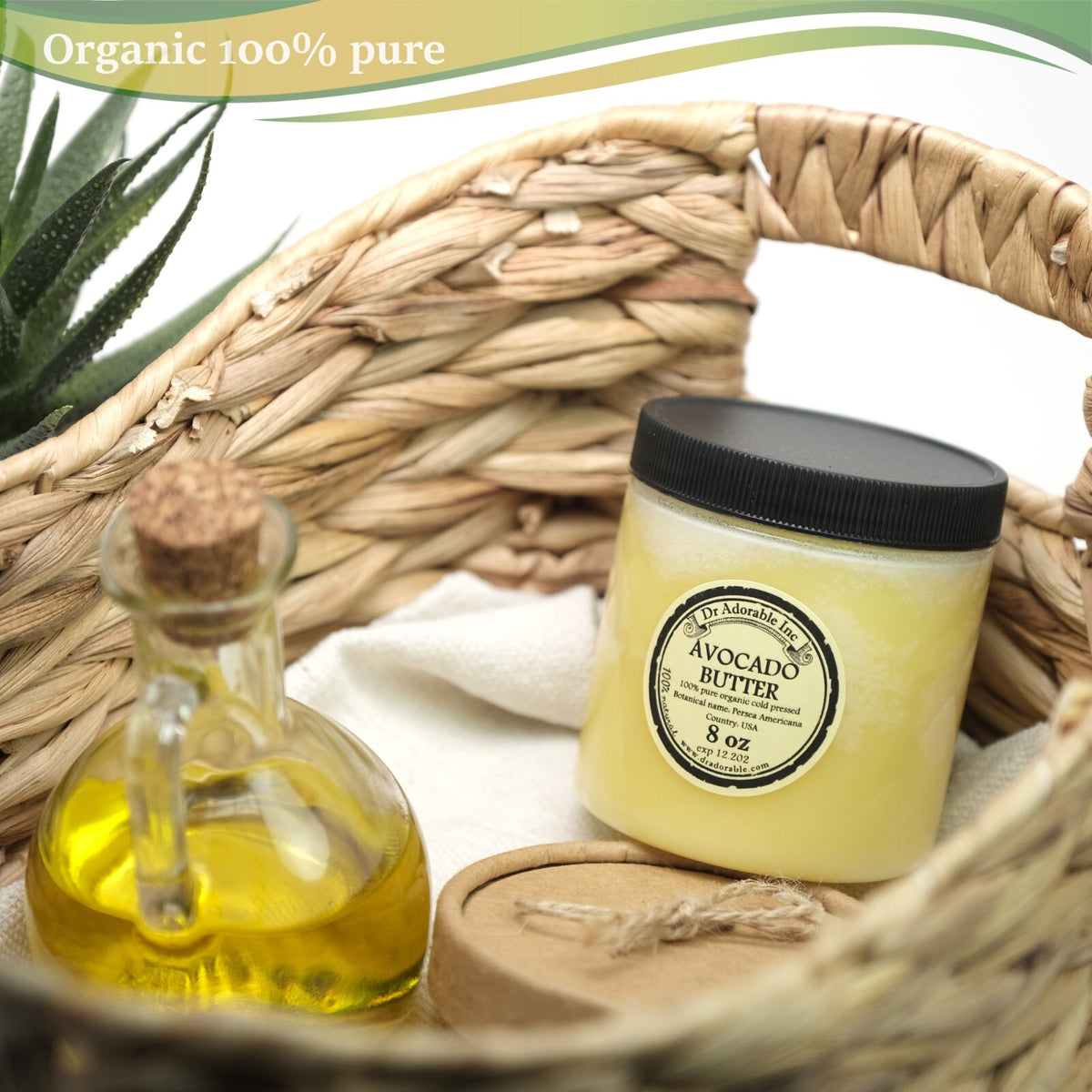 Organic Avocado Butter - Cold Pressed Pure