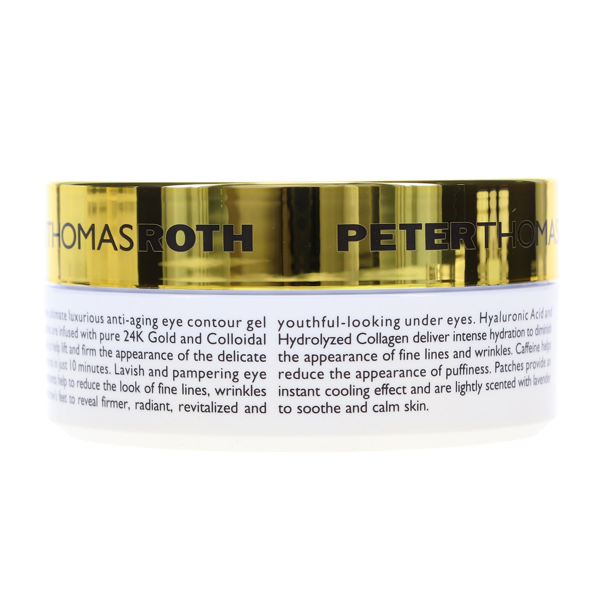 Anti-Aging Eye Patches with Gold & Caffeine - Hydrating, Firming, 60 pcs