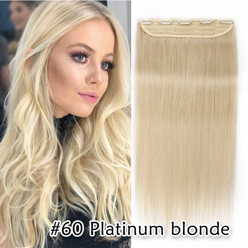 Remy Clip-In Human Hair Extensions Full Head Thick One Piece - Multiple Lengths & Colors