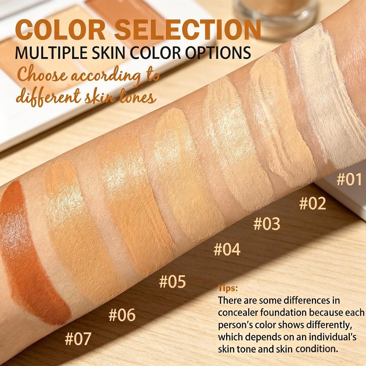 2-in-1 Concealer Foundation Stick with Brush - Full Coverage for Dark Circles
