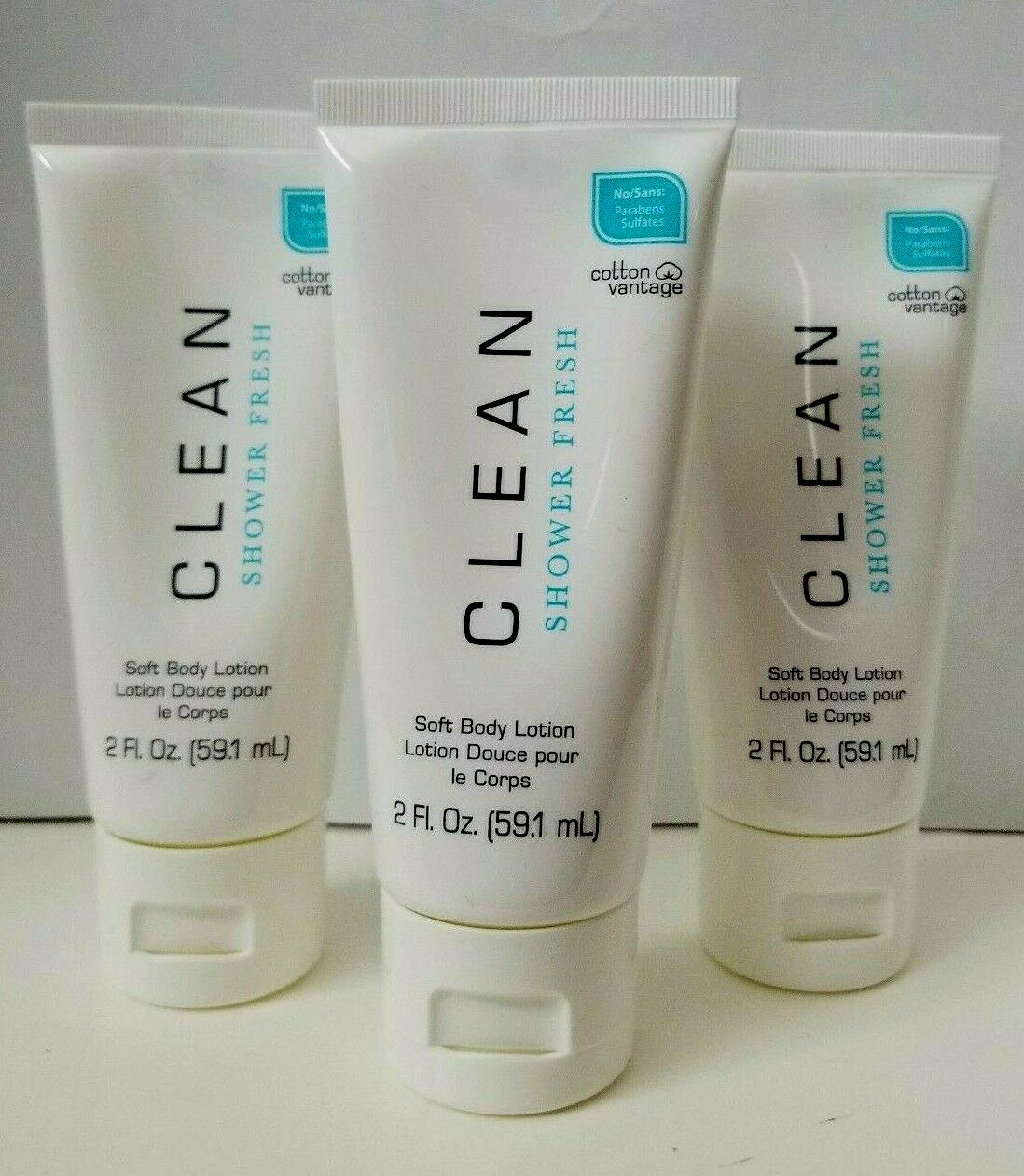 Clean Shower Fresh Soft Body Lotion 2 fl oz - 3 Pack
