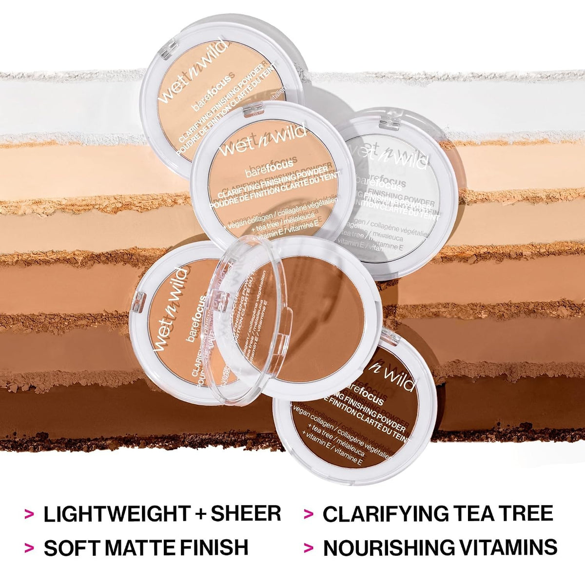 Light-Coverage Clarifying Face Powder for All Skin Types with Matte Finish