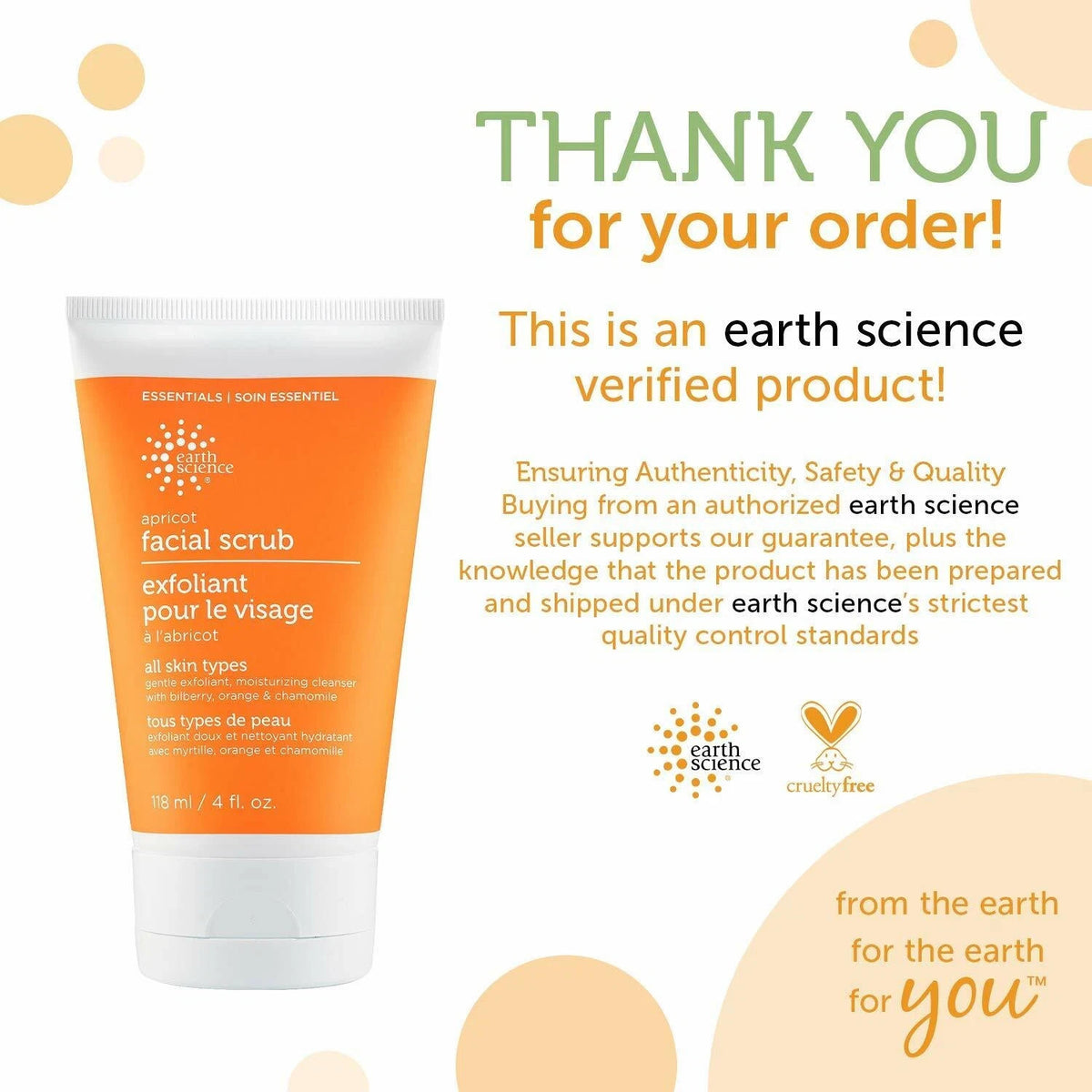 Earth Science Apricot Facial Scrub 4 fl. oz Each (Pack of 3)
