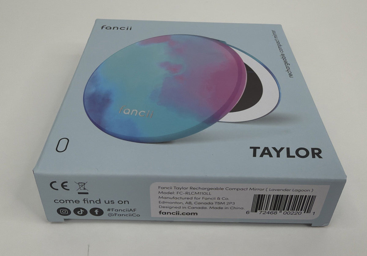 Rechargeable Tabletop Mirror with LED Light - Lavender Lagoon, Fancii Taylor