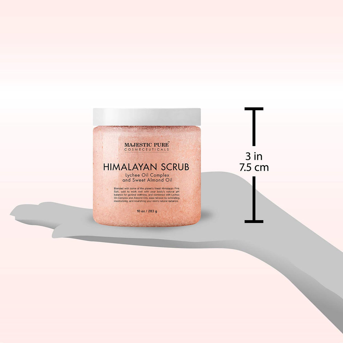 Himalayan Salt Body Scrub with Lychee Oil, 10 Oz, 2 Pack, Skin