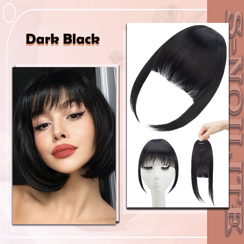 French Style Clip-In Bangs Hair Extensions - 11 Inches Natural Look