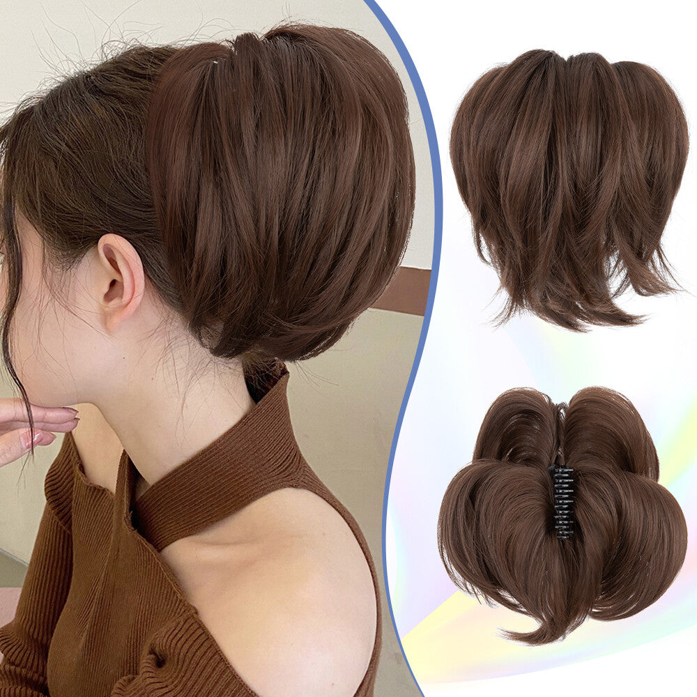 Layered Ponytail Hair Extension with Bendable Claw Clip - Multiple Colors