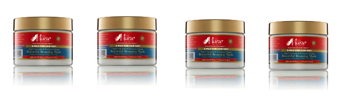 Hair Mask Set - Deep Conditioning & Nourishing Beaming Masks 4 Pack