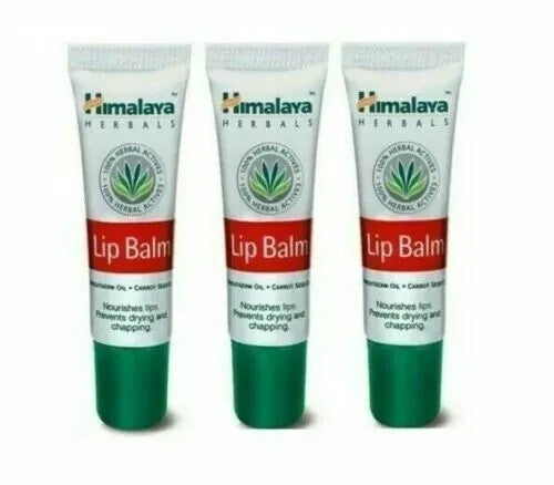 3 Pack Lip Balm Set with Wheatgerm & Carrot Seed Oil 10g - Hydrating Natural Moisturizers