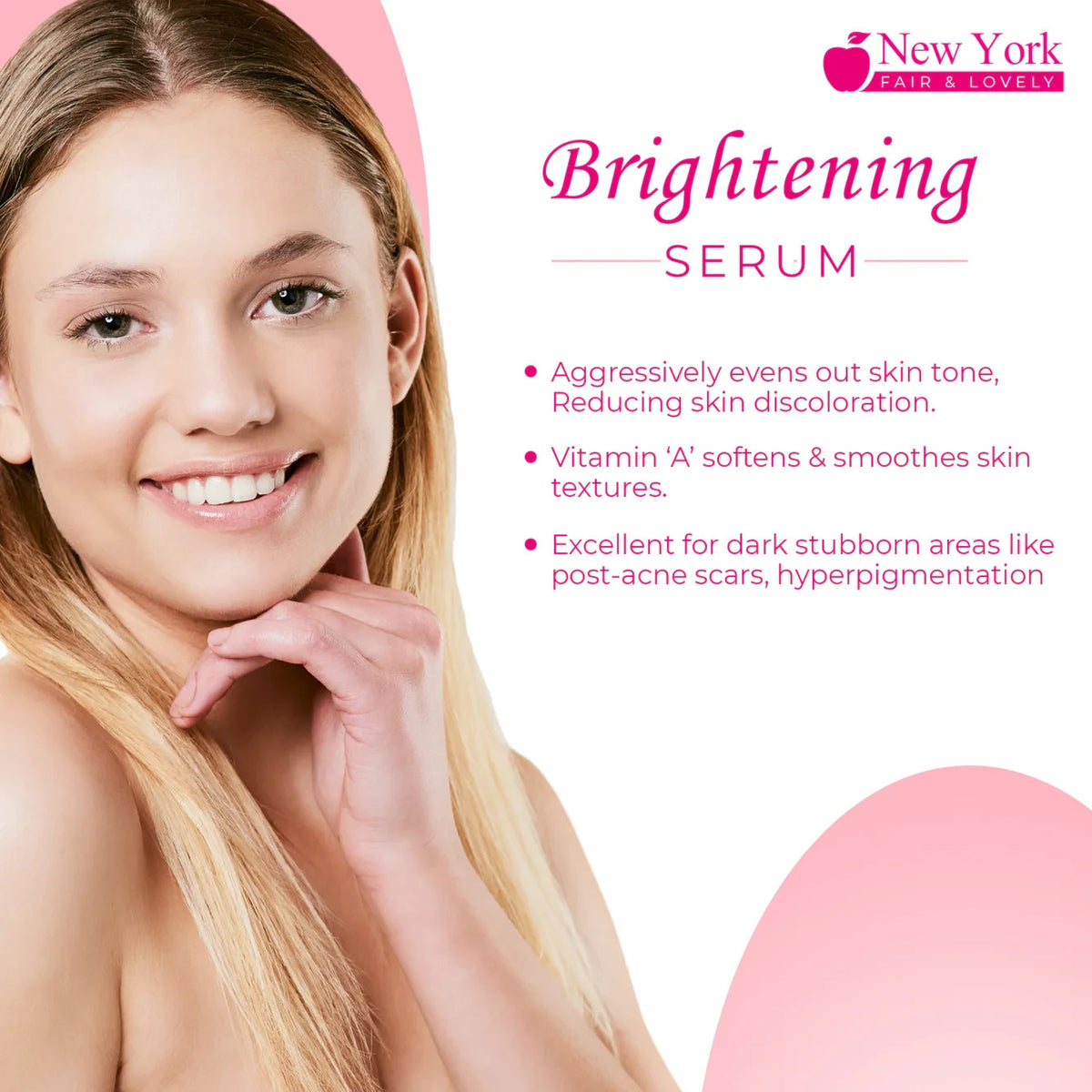 Brightening Face Serum with Vitamin C & Hyaluronic Acid - 1 oz