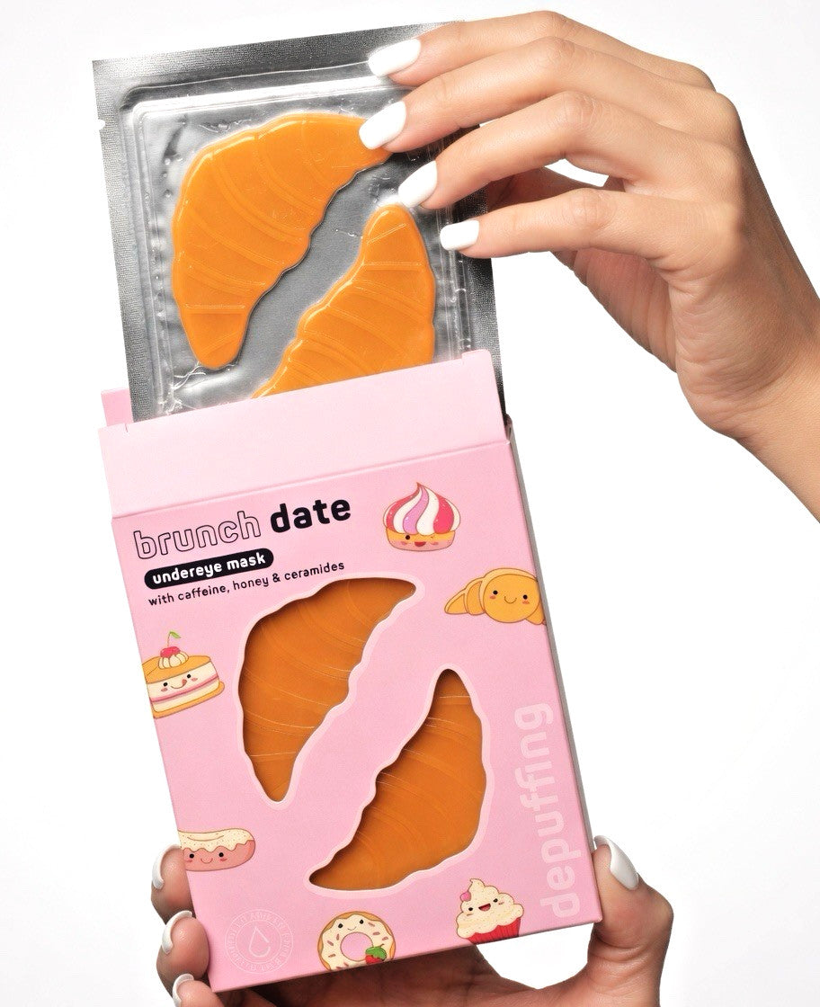 Depuffing Undereye Masks with Caffeine Honey & Ceramides - 16 Pack
