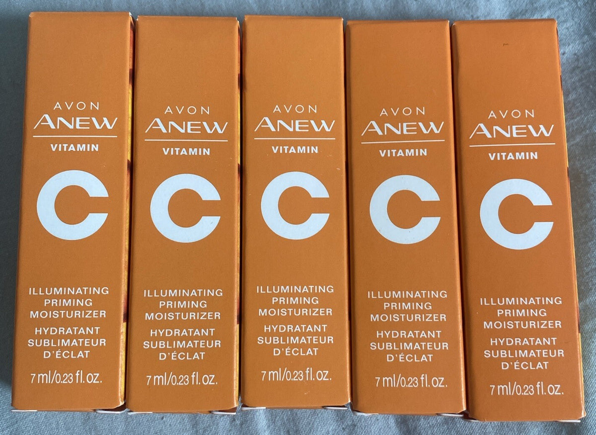 Avon Anew Vitamin C Illuminating Priming Moisturizer .23 Fl Oz - 5pk