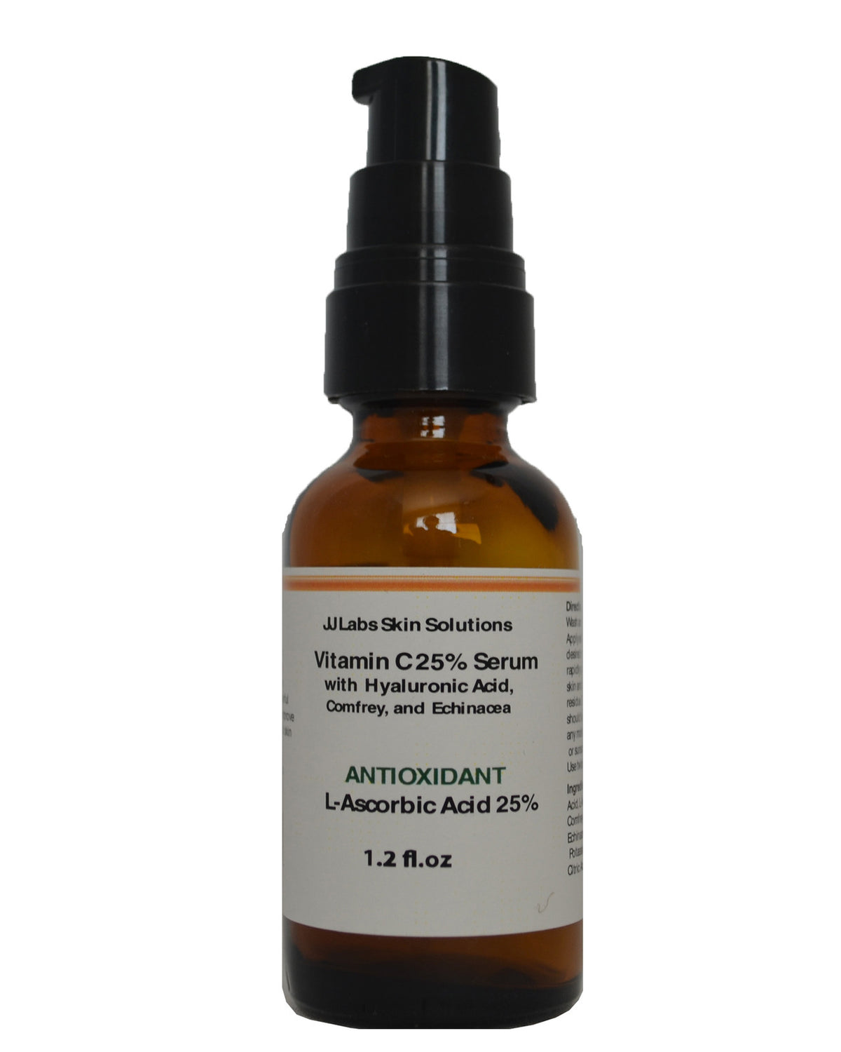Vitamin C Serum with Hyaluronic Acid and Antioxidants - 10-25% Concentration, 1.2 oz & 2.3 oz Sizes