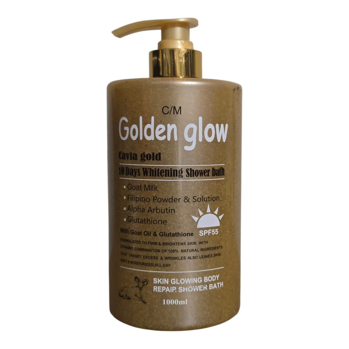 Golden Glow Caviar Gold Brightening Shower Bath 1000ml SPF 55 - Repair & Glow