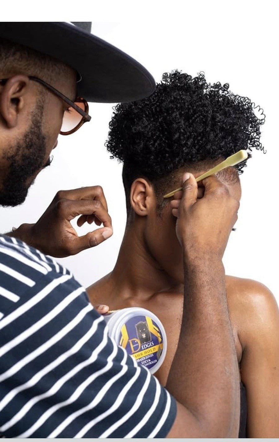 Edge Control Pomade for Braids Locs & Twists 3 Pack with Brush