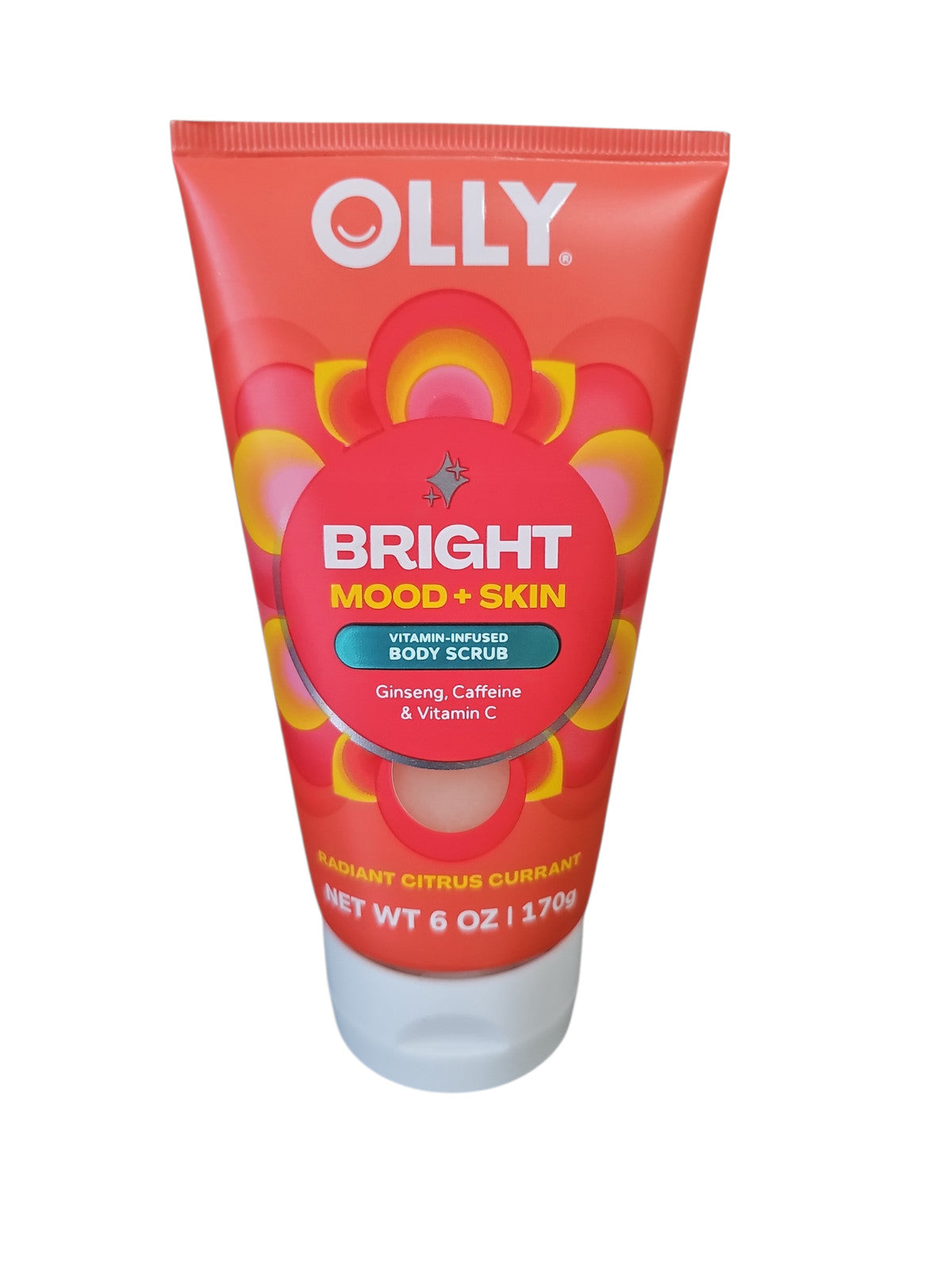 OLLY Bright Body Scrub Ginseng, Caffeine & Vitamin C Nourishing