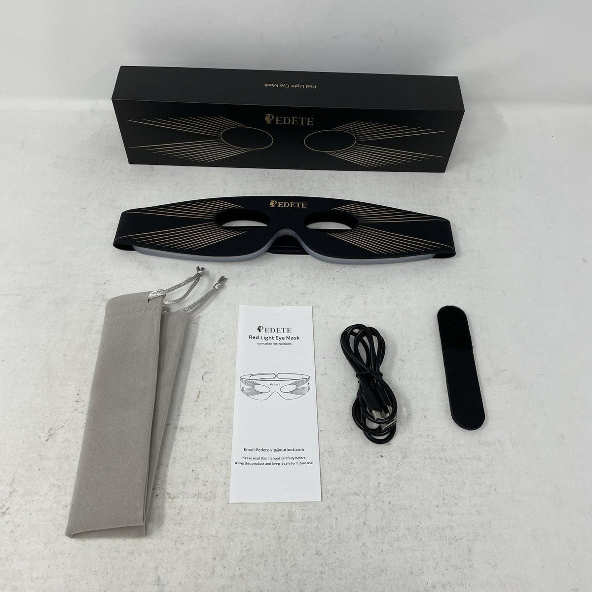 Red Light Therapy Eye Mask for Dark Circles and Bags - 3 Modes