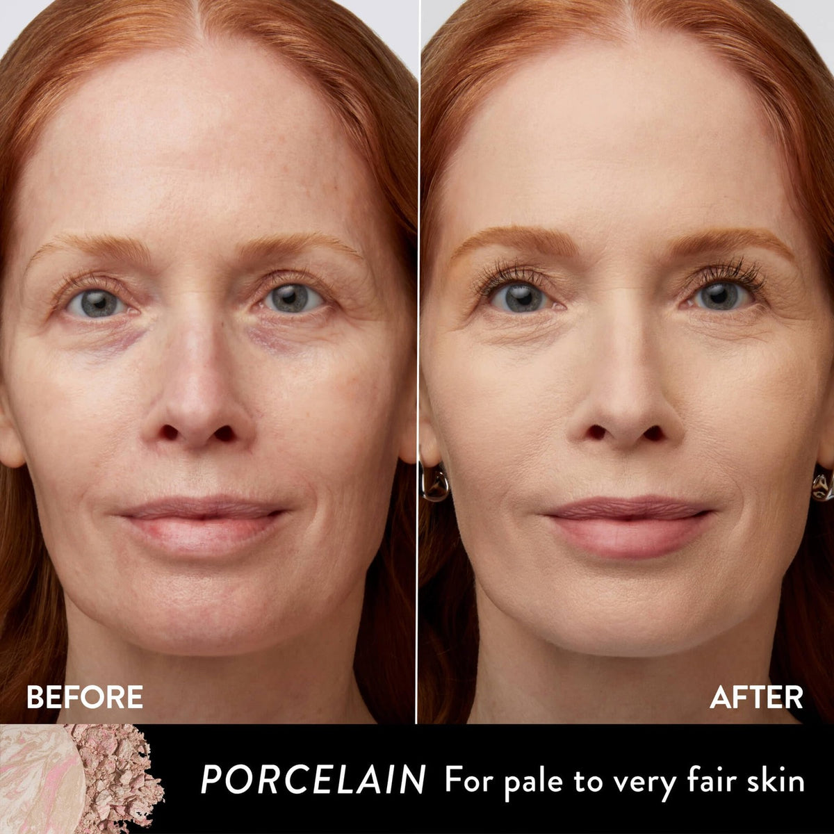 Baked Powder Foundation for Mature Skin - Self-Adjusting, Long-Wear, 0.32 oz