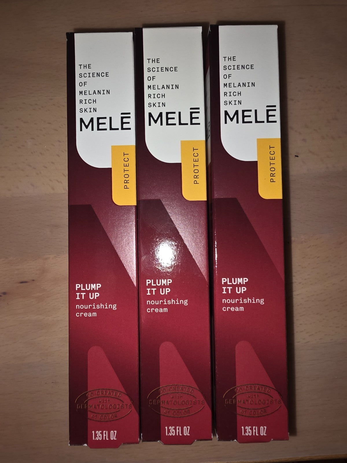 Nourishing Facial Cream Set for Melanin-Rich Skin - 3 pcs, 1.35 fl oz Each