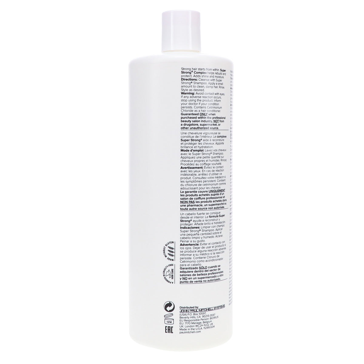 Paul Mitchell Super Strong Conditioner 33.8 oz - Strengthening Hair Care