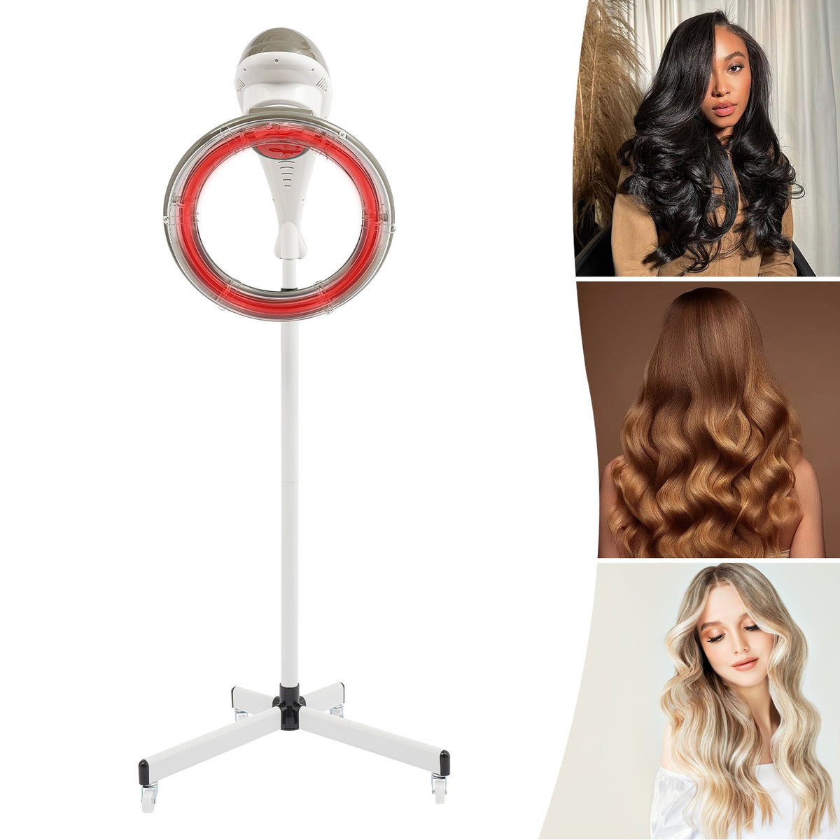 Infrared Hair Dryer Color Processor Salon Styling Machine with Stand