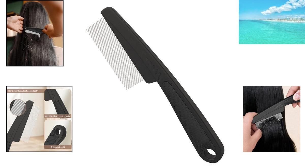 Travel-Size Scalp Detox Comb Set for Dandruff & Hair Care