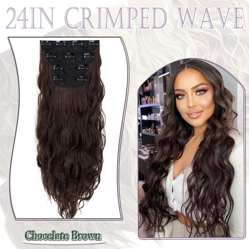 Double Weft Clip-In Human Hair Extensions Full Head - Multiple Colors & Lengths