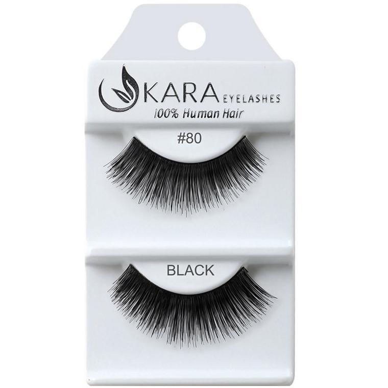 6 Pairs 100% Human Hair False Eyelashes - Kara Assorted Styles
