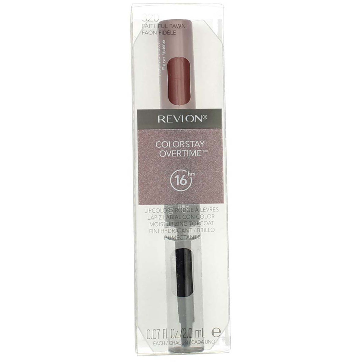 4 Pack Long-Lasting Revlon ColorStay Overtime Lip Color Faithful Fawn 320