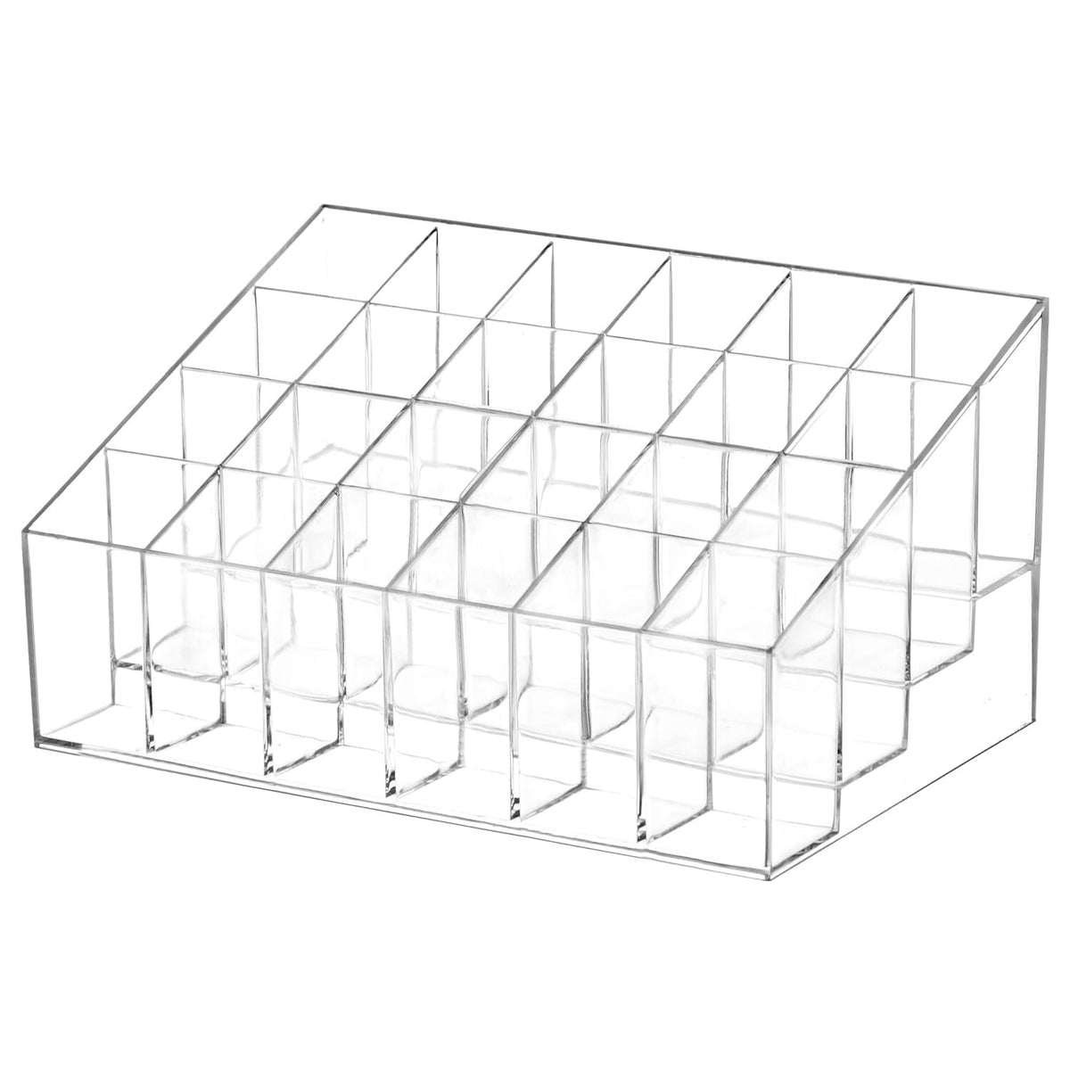 Lipstick Holder 24 Slot Clear Acrylic Makeup Organizer