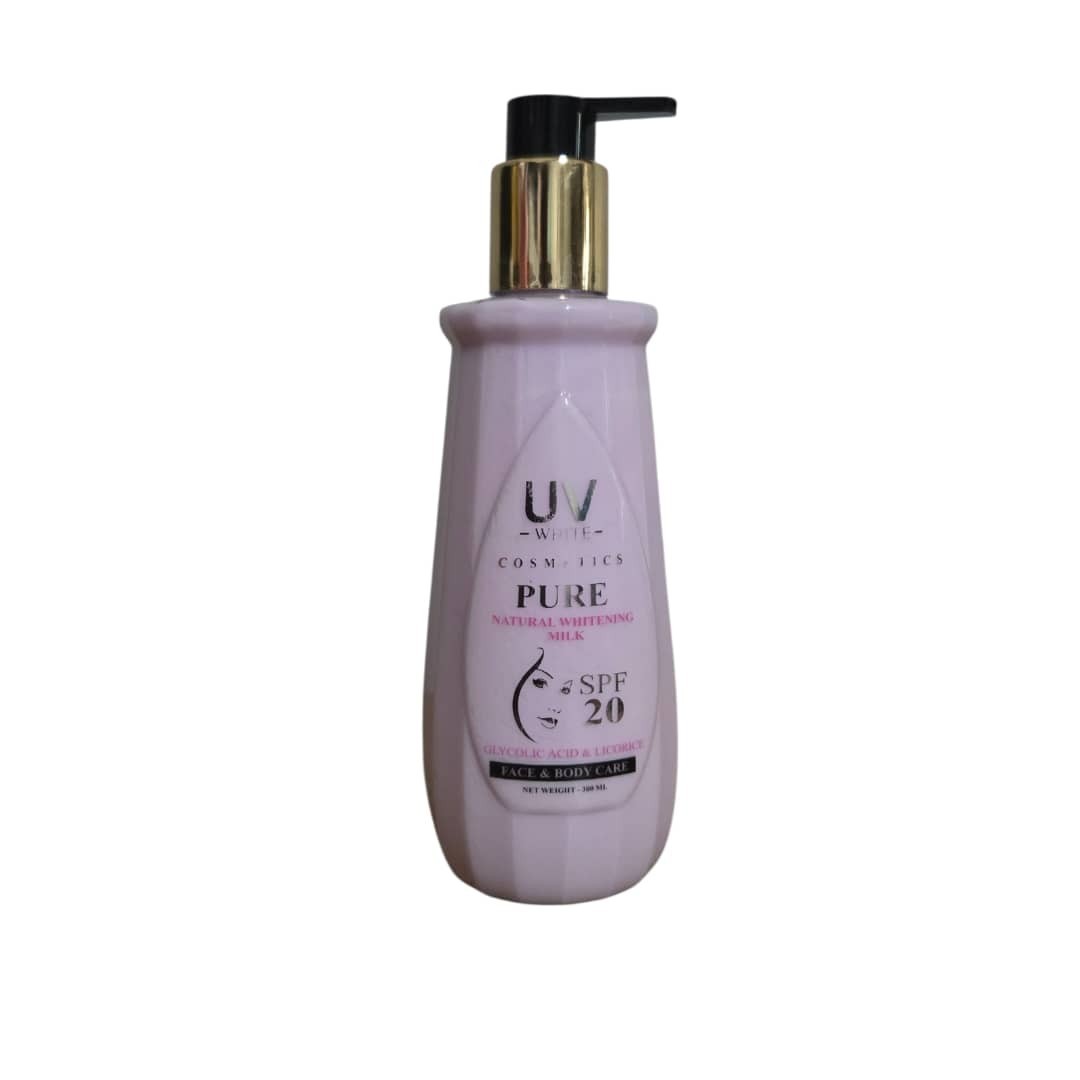 Brightening Glycolic Acid & Licorice Body & Face Milk SPF 20 - Natural Skin Care