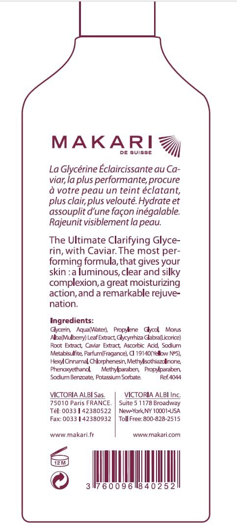 Makari Classic Caviar Skin Brightening Body Glycerin 5.1 fl oz - Hydrating & Radiant