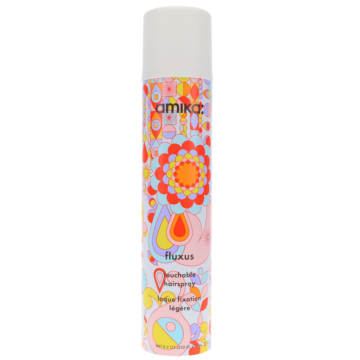 Amika Fluxus Touchable Hairspray 8.2 oz Pack of 2 - Light Hold, Flexible Finish