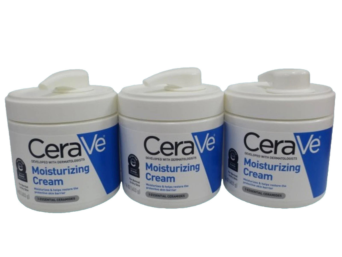 CERAVE MOISTURIZING CREAM FACE & BODY W/ PUMP NORMAL TO DRY SKIN 16