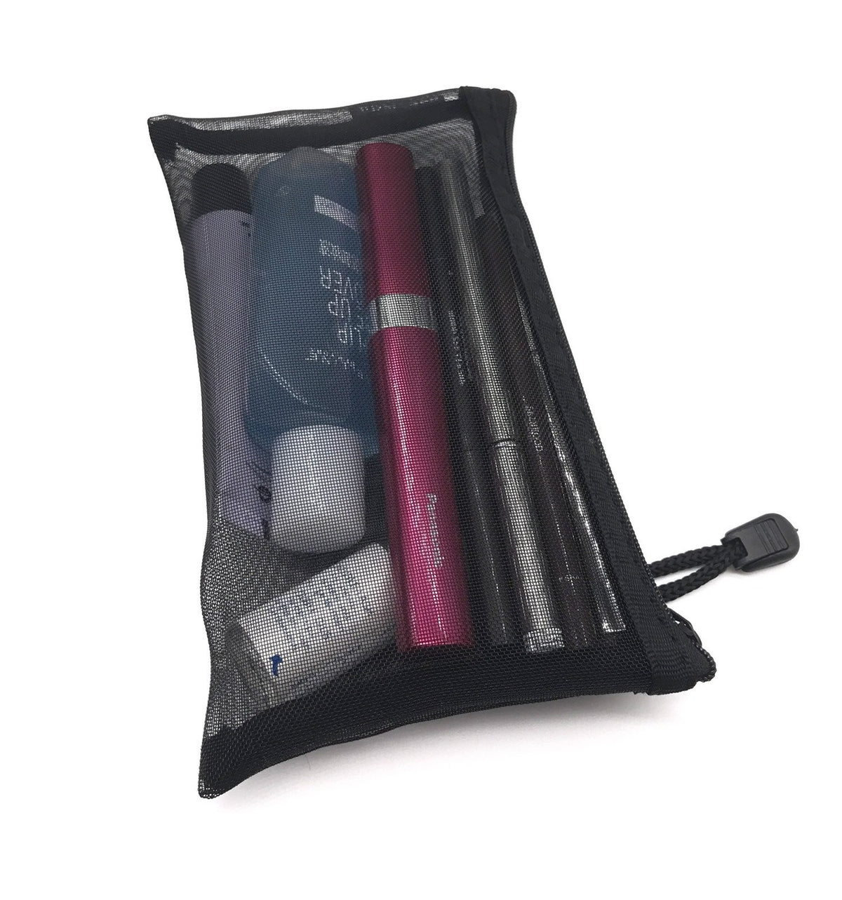 Multipurpose Nylon Mesh Cosmetic Bags - Pack of 5 Travel Organizer Cases
