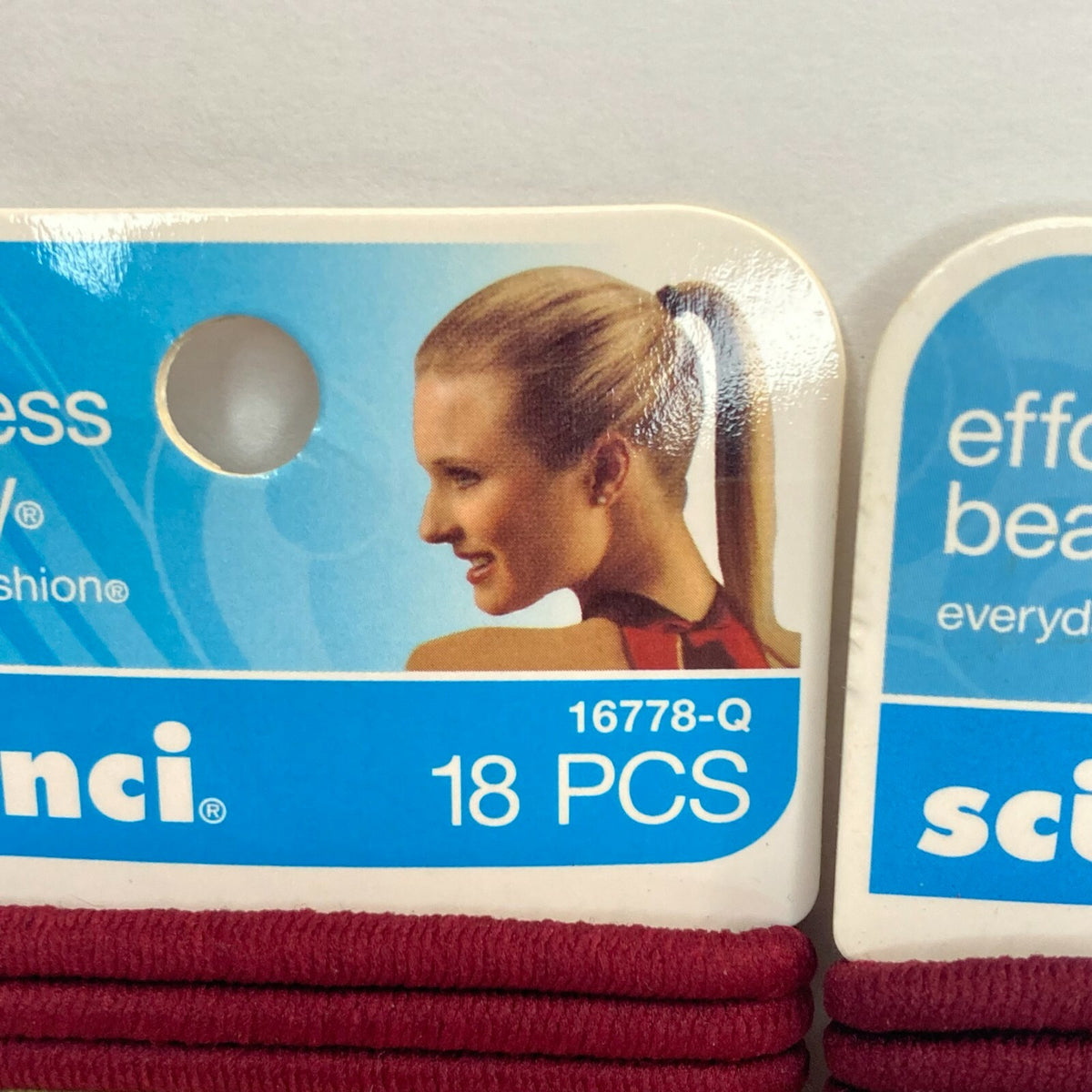 Scunci Hair Ties Ponytail Elastics No Metal Fall Warm Colors Red Tan
