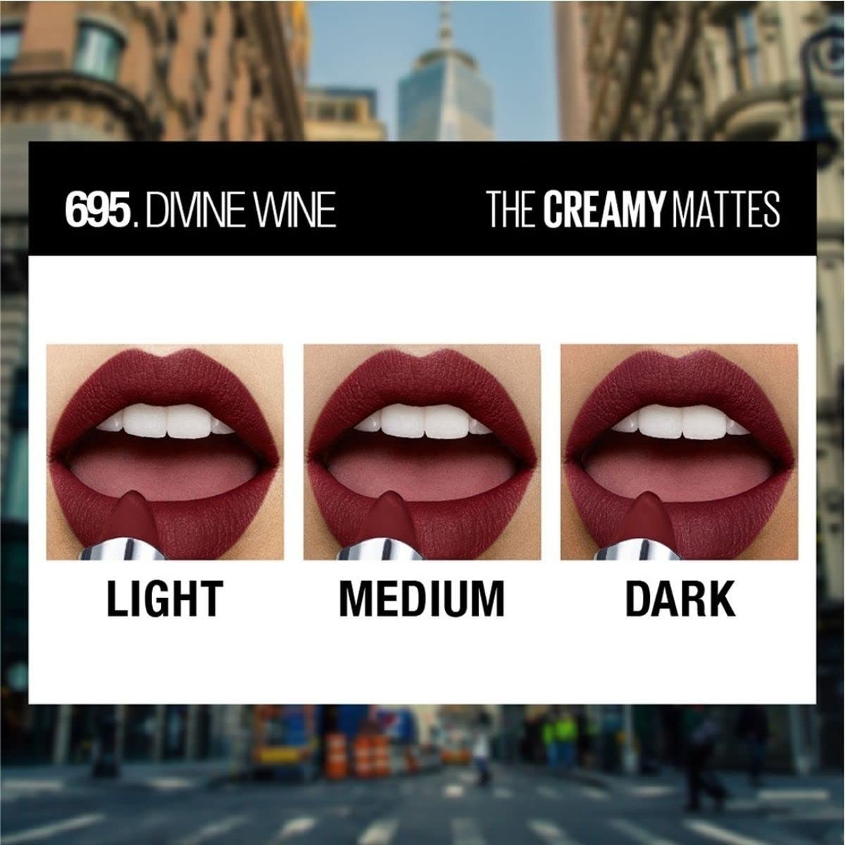 Matte Lipstick in Divine Wine - Hydrating & Long-Lasting Lip Color