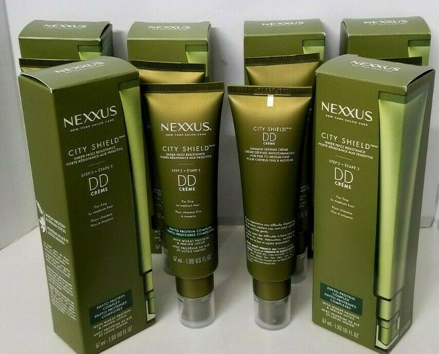 6 Pack Hair Care Set - NEXXUS City Shield Step 3 DD Creme for Fine to Medium Hair, Humidity & Heat Resistance