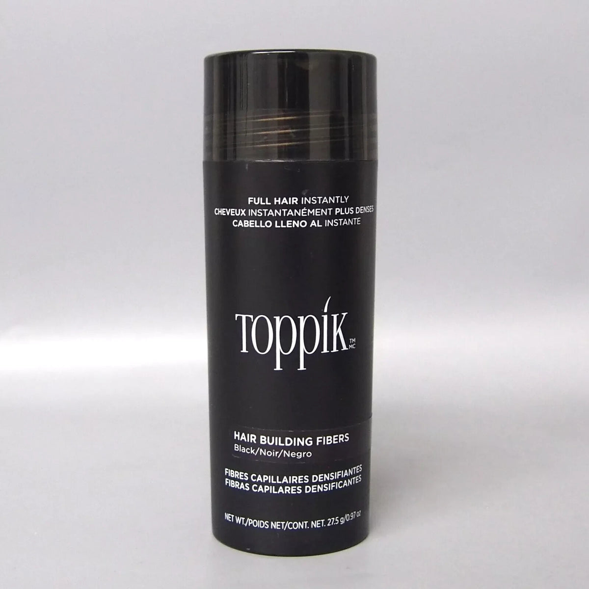 Hair Building Fibers Black 27.5g - Instant Hair Thickener