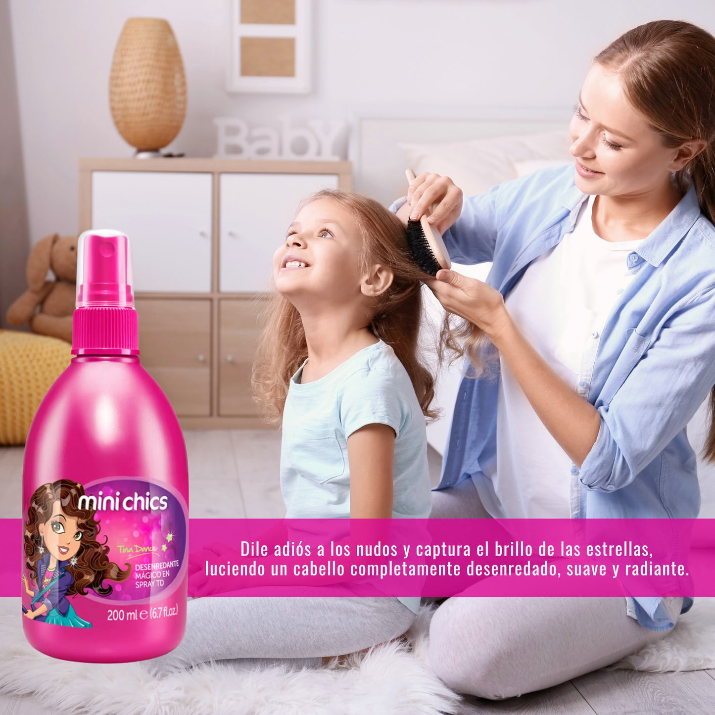 Kids Detangling Spray with Vitamins & Floral Scent - 200ml