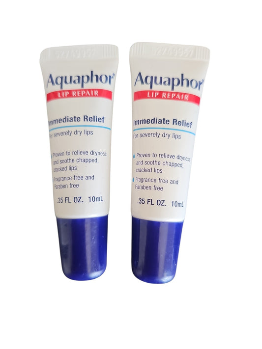 Moisturizing Lip Balm Pack - Aquaphor Lip Repair Ointment, 0.35 oz, 2 Pack