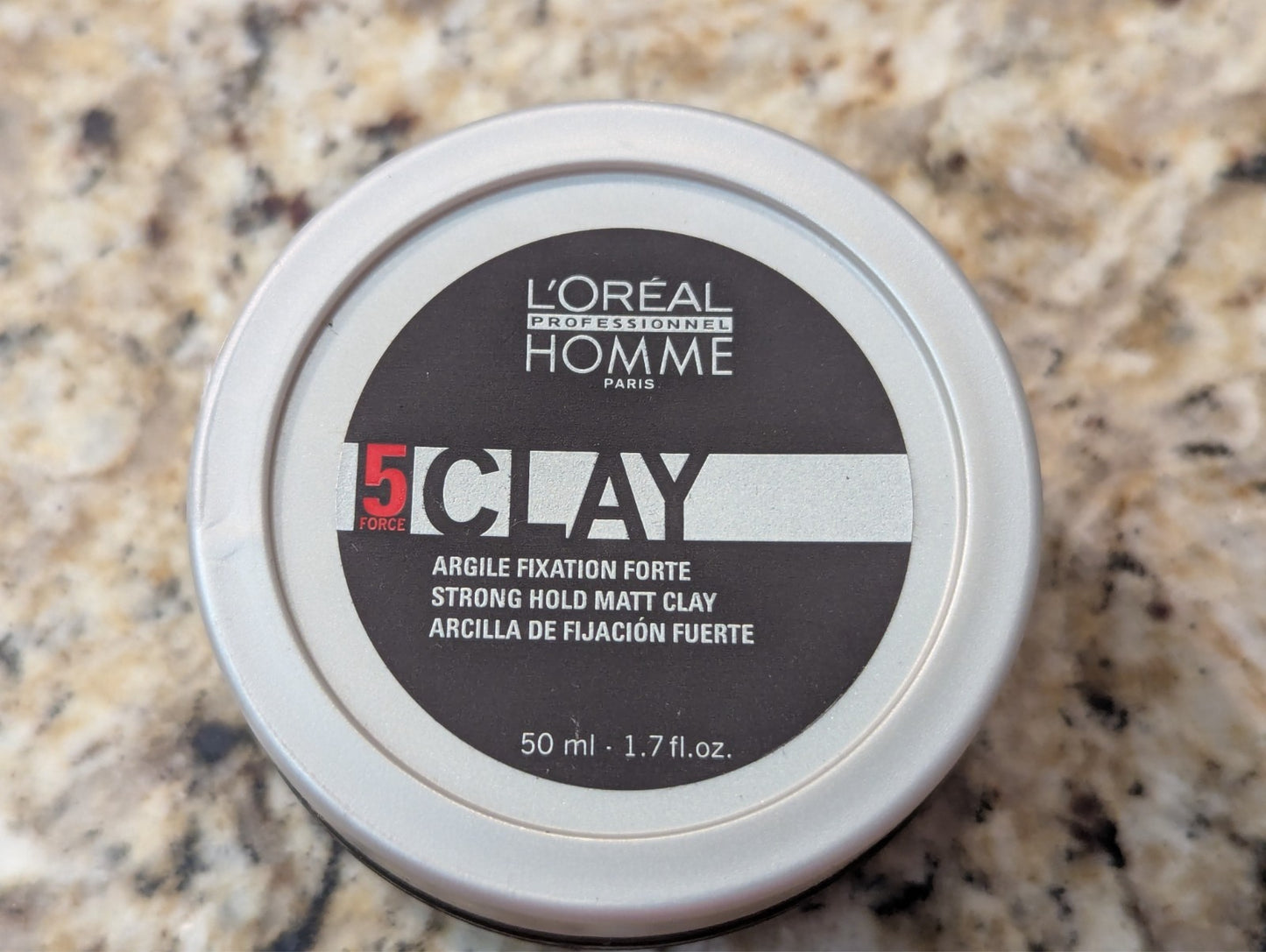 L'Oréal Homme Matte Clay Strong Hold Hair Clay 1.7 oz - Styling & Texturizing